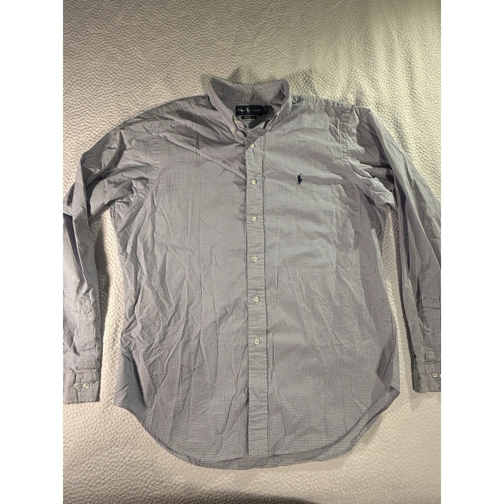 Ralph Lauren Classic Fit Size 16 1/2 36/37 Cotton Long Sleeve Button Down
